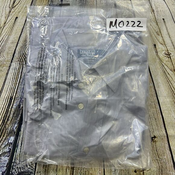 Polo by Ralph Lauren Shirt Mens 16.5” 34/35 Blue Andrew Long Sleeve Button Up - Picture 9 of 9